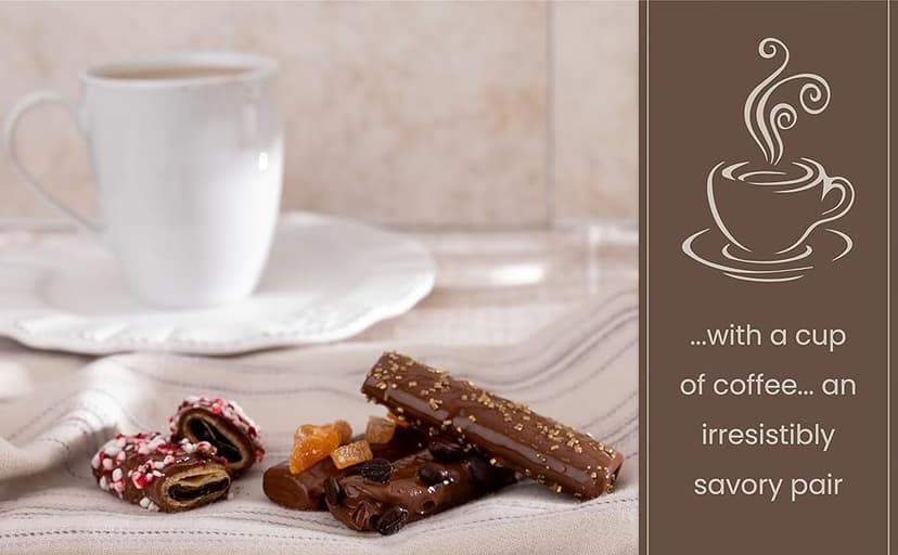 Granny Bellas Christmas Holiday Thanksgiving Gift Baskets, 15 Chocolate Wafers, Gourmet Covered Cookies, Candy Gifts Baskets for Dad , Husband, Son, Grandpa, Father, Food Delivery, Ideas for Him Her Mother, Grandmother