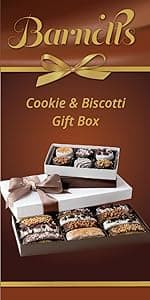 Barnetts Christmas Holiday Thanksgiving Gift Basket, 12 Chocolate Covered Cookies, Gourmet Candy Box Baskets for Prime Food Delivery, Gifts for Dad, Husband, Grandfather, Brother, Son, Father
