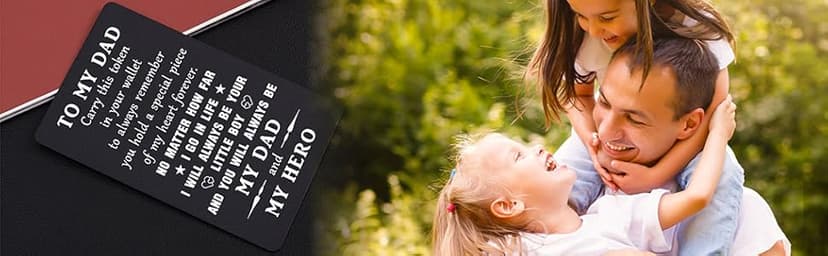 TANWIH Gifts for Dad You Are My Hero - Best Dad Birthday Gifts from Son, Father Son Engraved Wallet Card, Meaningful Fathers Day Christmas Presents for Men