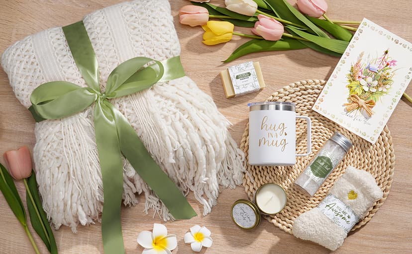 Self Care Gifts for Women Get Well Soon Gifts, Birthday Gifts for Women Care Package, Sympathy Gift Baskets Spa Gifts Set, Thinking of You Christmas Inspirational Gifts for Mom Her Friend Sister Wife