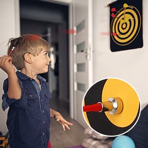 Mixi Magnetic Dart Board Outdoor Game for Kids with 12 Darts, Best Toys Gifts for Teenage Boys Girls Age 5 6 7 8 9 10 11 12 13 14 15 16 Years