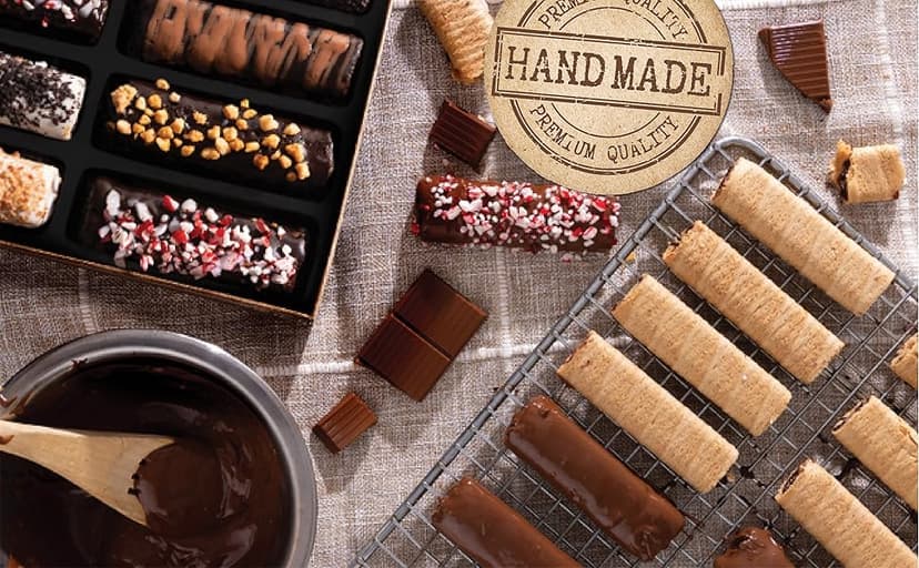 Barnetts Christmas Holiday Thanksgiving Chocolate Gift Baskets, 15 Crepes Cookie Chocolates Candy Box, Gourmet Chocolate Covered Cookies Holiday Gifts, Spring Candy Basket Gifts Ideas, for Dad, Husband, Son, Grandfather Food Delivery Ideas