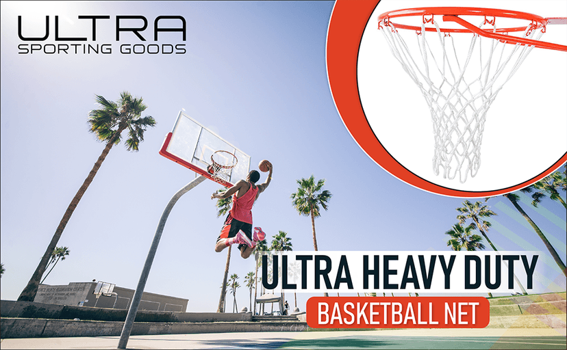 Heavy Duty Basketball Net Replacement - All Weather Anti Whip, Fits Standard Indoor or Outdoor Rims - 12 Loops - Basketball Hoop Net Replacement Outdoor
