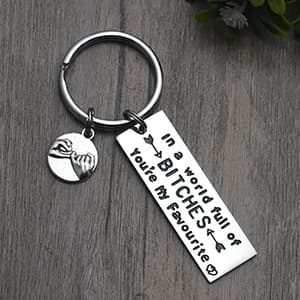 Melix Home Best Friend Keychain Friendship Gifts Sister Cute Keychains for BFF Gift Ideas