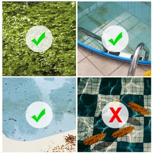 VINGLI Pool Vacuum Cleaner Automatic Sweeper Swimming Pool Creepy Crawler Vacuum with 33FT Hoses (Navy Blue&White)