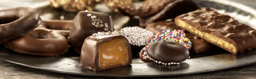 Asher's Chocolates, Chocolate Covered Pretzels Gift Basket, Holiday Assortment of Candy, Small Batches of Kosher Chocolate, Family Owned Since 1892, Improved Box Design (Milk & Dark)