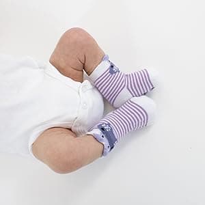 ZIRI & ZANE Baby Sock Gift Set - 7 Unique Pairs, Cute & Funny Unisex Newborn Gifts for Baby Showers & Registries