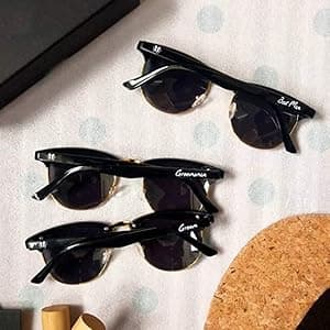LADY&HOME Bachelor Party 7pcs Wedding Sunglasses for Groom, Best Man, Groomsmen Gifts Wedding Favor