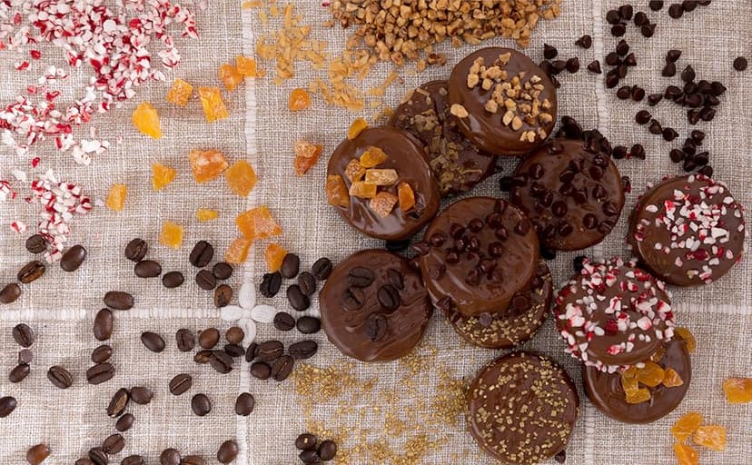 Granny Bellas Christmas Holiday Thanksgiving Gift Basket, 25 Chocolate Covered Cookies, Mothers Day Gourmet Candy Baskets for Food Delivery, Cookie Gifts for Mom, Wife, Grandma, Daughter, Men Women Kids and Friends, Husband, Grandmother, Mother