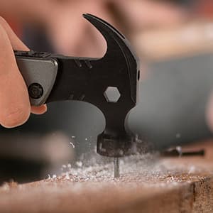 Multitool Camping Accessories Stocking Stuffers for Men Dad Gifts, 13 In 1 Survival Multi Tools Hammer Christmas Cool Gadgets for Adults Him Boyfriend Husband Grandpa Women Birthday Valentines Fathers