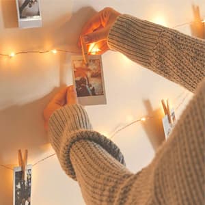 LECLSTAR 50 LED Photo Clips String Lights, 17ft with Remote - 8 Modes Fairy Lights to Clip on Pictures, Photos, Cards