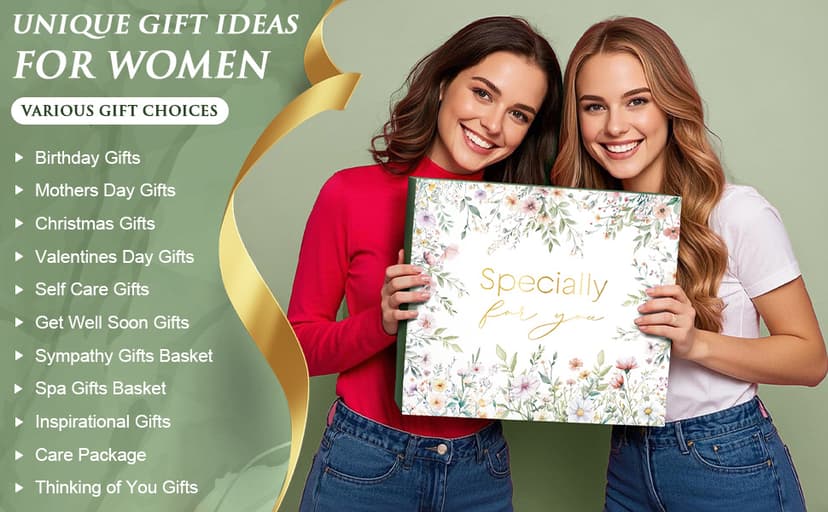 Self Care Gifts for Women Get Well Soon Gifts, Birthday Gifts for Women Care Package, Sympathy Gift Baskets Spa Gifts Set, Thinking of You Christmas Inspirational Gifts for Mom Her Friend Sister Wife