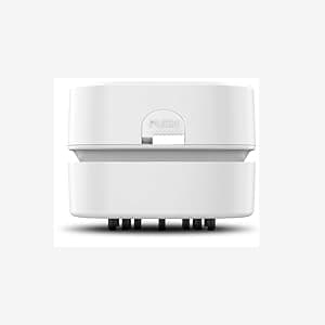 ODISTAR Desktop Vacuum Cleaner, Mini Table dust Sweeper Energy Saving,High Endurance up to 90 mins,Cordless&360º Rotatable Design for Keyboard/Home/School/Office(White AA Battery)