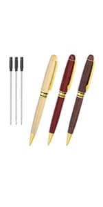 Cambond Ballpoint Pens Bulk Pens - Sliver Metal Pen Nice Luxury Pens for Men Business Office Police Comfortable Writing Twist Retractable 1.0 mm Medium Point Nice Pen, 5 Pack (Silver)