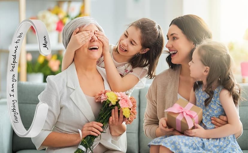 JoycuFF Bracelets for Women Personalized Inspirational Jewelry Mantra Cuff Bangle Friend Encouragement Gift for Her