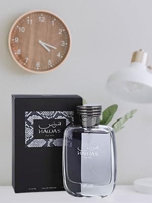 RASASI Hawas For Men Eau De Parfum Spray 100ML (3.4 Oz) - Long Lasting Arabian Perfume, Premium Perfume Men, Ideal for Special Occasions & Daily Elegance, A Bold and Captivating Fragrance