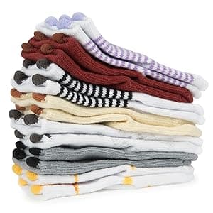 ZIRI & ZANE Baby Sock Gift Set - 7 Unique Pairs, Cute & Funny Unisex Newborn Gifts for Baby Showers & Registries