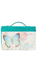 Christian Art Gifts Botanic Purple Butterfly Ceramic Coffee Mug Inspirational Coffee Cup for Women & Men 12 oz. Lead-free Microwave and Dishwasher Safe Coffee Mug with Bible Verse: Blessed - Jer. 17:7