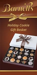 Barnett’s Chocolate Cookies Favors Easter Gift Box Sampler, Gourmet Christmas Holiday Corporate Food Gifts, Mothers & Fathers Day, Birthday or Get Well Care Package Idea, 6 Unique Flavors