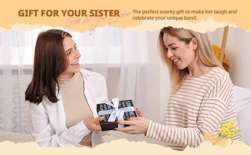 Jetec Funny Sister Gifts Sometimes Talking to Your Sister Is All the Therapy You Need Wood Sign 5.9 x 5.1 Inch Funny Plaques with Sayings Decorative for Christmas Home Decor