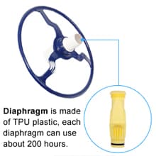 VINGLI Pool Vacuum Cleaner Automatic Sweeper Swimming Pool Creepy Crawler Vacuum with 33FT Hoses (Navy Blue&White)