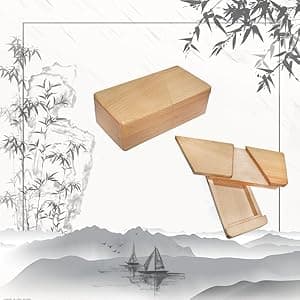 DC-BEAUTIFUL Impossible Puzzle Box 3D Brain Teaser Toy, Original Color Surprise Wooden Magic Box Gift Secret Box for Party Favor Birthday