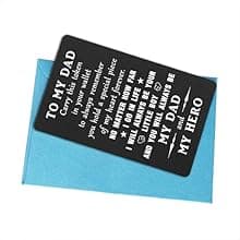 TANWIH Gifts for Dad You Are My Hero - Best Dad Birthday Gifts from Son, Father Son Engraved Wallet Card, Meaningful Fathers Day Christmas Presents for Men