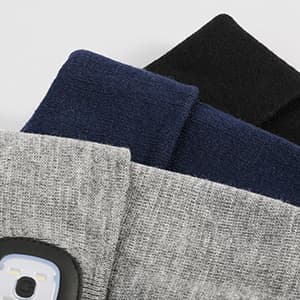 YunTuo LED Beanie with The Light, Unisex USB Rechargeable Headlamp Winter Knitted Cap Gifts for Men Dad Husband Him