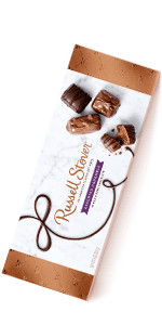 Russell Stover Caramel and Nuts in Milk and Dark Chocolate, Mother's Day Chocolate Gift Box, 9.4 Ounce