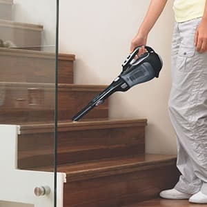 BLACK+DECKER dustbuster 20V Hand Vacuum Cordless Rechargeable, Car Vacuum Portable, Powerful Suction AdvancedClean Hand Vac with Extendible Crevice Tool, Flip-Up Brush and Charging Base (BDH2000L)