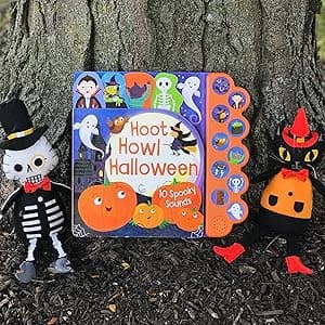 Hoot Howl Halloween 10-Button Sound Book for Little Trick-Or-Treaters (Interactive Children's Sound Book with 10 Spooky Sounds)