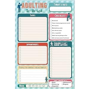 Adulting Note Pad (To Do List)