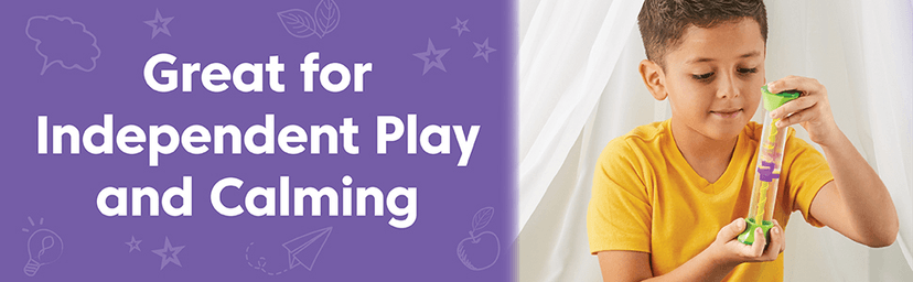 hand2mind Sensory Fidget Tubes, Sensory Toys, Travel Toys, Quiet Fidgets for Classroom, Calm Down Corner Supplies, Anxiety Relief Items for Kids, Toddler Stocking Stuffers, for Kids