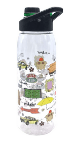 Silver Buffalo Friends Iconic Quotes "You're My Lobster," "How You Doin'" "Pivot," and "We Were On A Break!" 4 Pack Mini Glasses, 1.5 Ounces