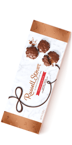 Russell Stover Caramel and Nuts in Milk and Dark Chocolate, Mother's Day Chocolate Gift Box, 9.4 Ounce