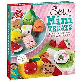 Klutz Sew Mini Treats Craft Kit, 8" Length x 1.5" Width x 9" Height