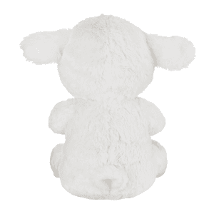 Little Love by NoJo Baptism White Plush Lamb with Praying Hands and Embroidered Cross