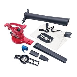 Toro 51619 Ultra Electric Blower Vac, 250 mph, Red