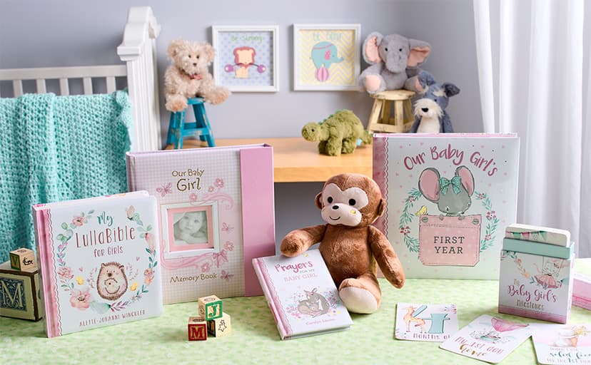 Prayers For My Baby Girl - 40 Prayers with Scripture Padded Hardcover Gift Book For Moms w/Gilt-Edge Pages