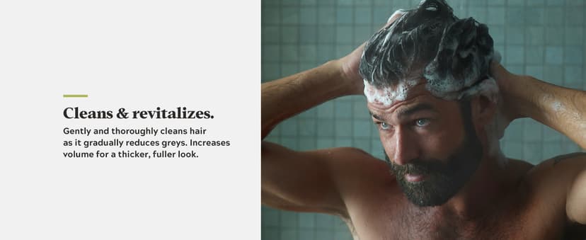 Just for Men Control GX Grey Reducing Shampoo, Gradual Hair Color with Keratin for Stronger Thicker and Healthier Looking Hair, 4 Fl Oz - Pack of 1 (Packaging May Vary)