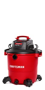 CRAFTSMAN CMXEVBE17596 20 Gallon 6.5 Peak HP Wet Dry Vac, Heavy-Duty Shop Vacuum Wet and Dry with Filter, Dust Bag, Hose and Attachments for Shop, Garage, Jobsite Cleaning
