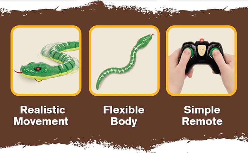 Terra by Battat – Remote Control Emerald Tree Boa Snake Toy, Realistic Moving Electronic Animal for Kids with Easy Operation, Fun Reptile Adventure, Includes Transmitter, Ages 6+ Years