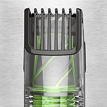 Remington Vacuum Beard Trimmer,13 Length and Style Settings with Adjustable Length Comb (2-18mm),Vacuum Trimmer for Beard, Mustache, and Stubble, Rechargeable Lithium Power, Washable, Removable Blades
