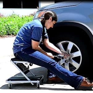 Pro-Lift C-2036D Grey 36" Z-Creeper Seat , Black