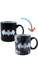 Silver Buffalo DC Comics Batman Logo Ceramic Mug, 20 Ounces