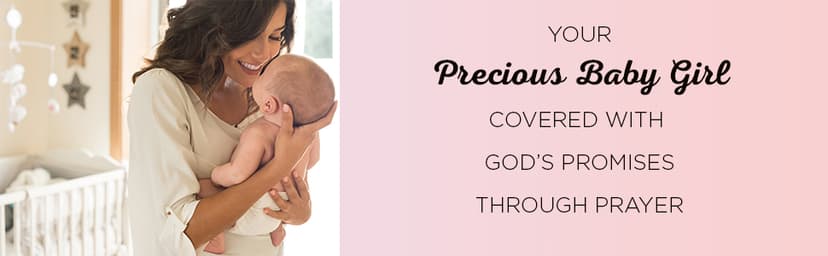 Prayers For My Baby Girl - 40 Prayers with Scripture Padded Hardcover Gift Book For Moms w/Gilt-Edge Pages