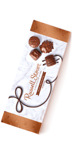 Russell Stover Caramel and Nuts in Milk and Dark Chocolate, Mother's Day Chocolate Gift Box, 9.4 Ounce