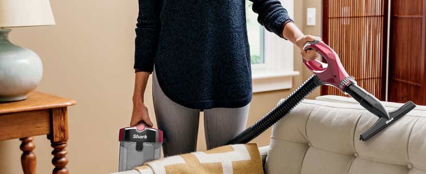 Shark ZU561 Navigator Lift-Away Speed Self Cleaning Brushroll Lightweight Upright Vacuum with HEPA Filter, Red Peony