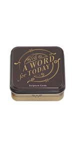 Christian Art Gifts Scripture Prayer Cards In Tin | Grace Notes For Today – 50 Double Sided Cards | Bible Verse Encouraging Gift for Women