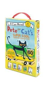 Pete the Cat 12-Book Phonics Fun!: A Box of 12 Mini-Books Featuring Short and Long Vowel Sounds – Expert-Reviewed Beginning Readers for Kids (Ages 3-6) (I Can Read Phonics)